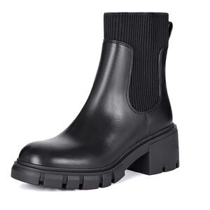 Chunky Black Boot  
